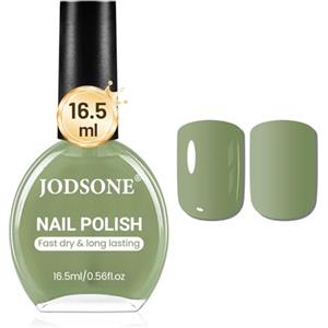 JODSONE 16,5 ml Smalto per unghie verde salvia Smalto per unghie ad asciugatura rapida e grande volume, asciugatura veloce e colore a lunga durata Nail art fai da te Manicure a casa Regalo per donne