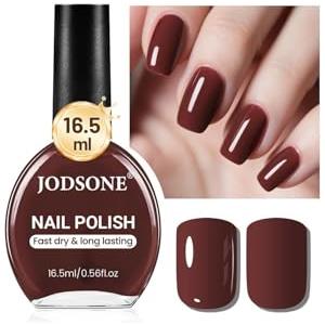 JODSONE 16,5 ml Smalto per unghie marrone Smalto per unghie ad asciugatura rapida e grande volume, asciugatura veloce e colore a lunga durata Nail art fai da te Manicure a casa Regalo per donne