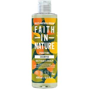 Faith In Nature Shampoo Naturale al Pompelmo e Arancia, Tonificante, Vegano, senza Parabeni e senza SLS, non Testato su Animali, per Capelli da Normali a Grassi, 400 ml