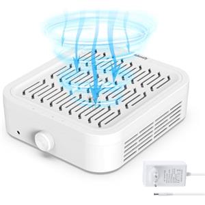 Adonafy Aspiratore Unghie Professionale120W: Aspirapolvere per Unghie per Principianti - Basso Rumore Collettore di Polveri per Unghie ad Aspirazione Regolabile con Filtro per Salone, Bianco