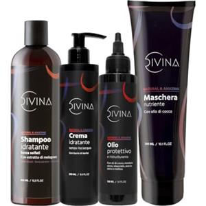 DIVINA BLK Kit Idratante e Illuminante per capelli ricci, super ricci e afro Natural&Amazing di DIVINA BLK, 4 prodotti inclusi, trattamento completo