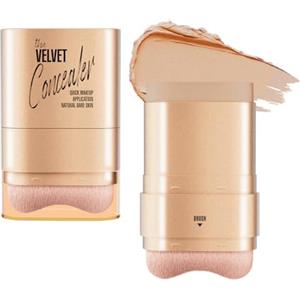 catlinez Correttore Catlinez 2 in 1, copre segni di acne, imperfezioni, occhiaie e pori dilatati, correttore cremoso dalla consistenza morbida e dotato di pennello (40 g) (naturale)