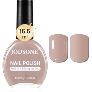 JODSONE Smalto marrone chiaro da 16,5 ml, grande volume, ad asciugatura rapida, lucentezza di lunga durata, nail art fai da te, per la casa, il viaggio, idea regalo