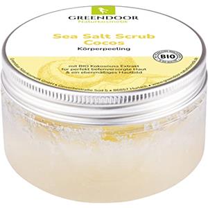 Greendoor macchia sale marino Cocco, esfoliante corpo con sale marino peeling senza microplastiche, 280 g, cosmetici naturali