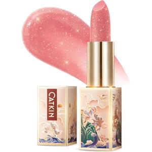 CATKIN Colorato Balsamo Labbra Burrocacao, Formula Idratante e Riparatore, Ingredienti Naturale, Nutriente Fino a 24 Ore，Protettivo Per Labbra Secche e Screpolate, Con Vitamina E, 3.5g