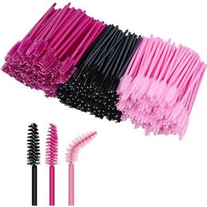 ANNAFRIS 300pcs Pennello per Ciglia Set Applicatori Ciglia Pennelli Spazzola Spazzole di Trucco(LashBrush-A Colored)