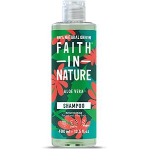 Faith In Nature Shampoo Naturale all'Aloe Vera, Ringiovanente, Vegano, senza Parabeni e senza SLS, non Testato su Animali, per Capelli da Normali a Secchi, 400 ml