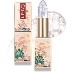 CATKIN Colorato Balsamo Labbra Burrocacao, Formula Idratante e Riparatore, Ingredienti Naturale, Nutriente Fino a 24 Ore，Protettivo Per Labbra Secche e Screpolate, Con Vitamina E, 3.5g