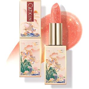 CATKIN Colorato Balsamo Labbra Burrocacao, Formula Idratante e Riparatore, Ingredienti Naturale, Nutriente Fino a 24 Ore，Protettivo Per Labbra Secche e Screpolate, Con Vitamina E, 3.5g