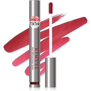 KIMUSE Peel Off Lip Liner Stain, Matita per contorno labbra, Tattoo Rossetto Lunga Durata Lip Liner, impermeabile e rimovibile, sfoderabile, Matte Finish