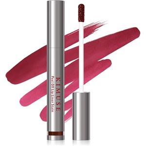KIMUSE Peel Off Lip Liner Stain, Matita per contorno labbra, Tattoo Rossetto Lunga Durata Lip Liner, impermeabile e rimovibile, sfoderabile, Matte Finish
