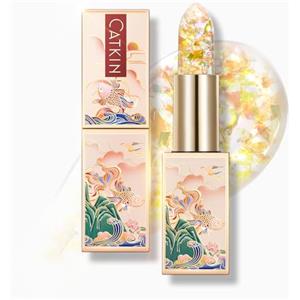 CATKIN Colorato Balsamo Labbra Burrocacao, Formula Idratante e Riparatore, Ingredienti Naturale, Nutriente Fino a 24 Ore，Protettivo Per Labbra Secche e Screpolate, Con Vitamina E, 3.5g