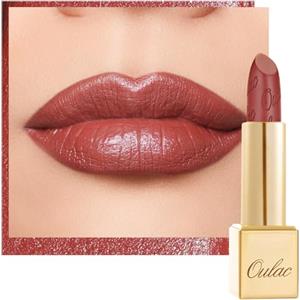 OULAC Rossetto Opaco Finitura Metallica, Matte Rossetti Terracotta Glitterato Idratazione e Lucentezza a Lunga Durata per le Labbra, Texture Fine Colore Intenso, 4,3g (GM05) Spice up
