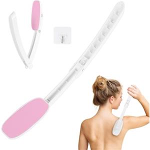 LOPHE Applicatore Crema Schiena, Applicatore di Lozione Solare, Applicatore di Lozione, Applicatore Lozione per Il Corpo per Applicare Saponi, Gel, Creme(Rosa)