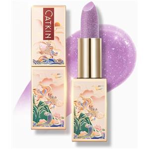 CATKIN Colorato Balsamo Labbra Burrocacao, Formula Idratante e Riparatore, Ingredienti Naturale, Nutriente Fino a 24 Ore，Protettivo Per Labbra Secche e Screpolate, Con Vitamina E, 3.5g