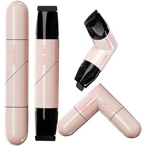 LuckNest Set di 2 timbri pieghevoli in gel eyeliner per ali perfette, impermeabili e resistenti alle sbavature (nero + marrone)