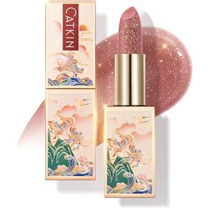 CATKIN Colorato Balsamo Labbra Burrocacao, Formula Idratante e Riparatore, Ingredienti Naturale, Nutriente Fino a 24 Ore，Protettivo Per Labbra Secche e Screpolate, Con Vitamina E, 3.5g