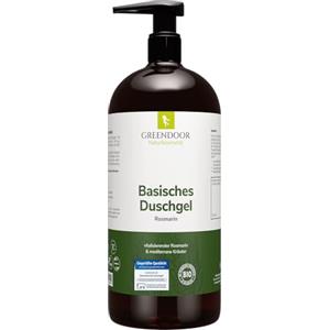 GREENDOOR 500ml bagnoschiuma Greendoor alcalina Rosemary, 100% naturale non fatto di produttori di cosmesi naturale, senza silicone, senza solfati, conservanti