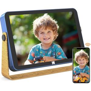 KODAK Cornice Digitale 10 Pollici, WiFi Cornice Elettronica con Batteria, Memoria 32GB, Display Foto/Video in Modalità Multimediale, Meteo/Geolocalizzato/Calendario con Aggiornamento Automatico, Blu