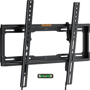 Perlegear Supporto TV Parete Inclinabile, Staffa da Parete per TV da 26"-65", Max VESA 400x400, Supporto TV Ultra Resistente 45kg