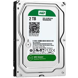 Western Digital WD20EZRX SATA lll Hard Drive per NAS 24x7, 2 TB, colore: Verde [Importato da Regno Unito]