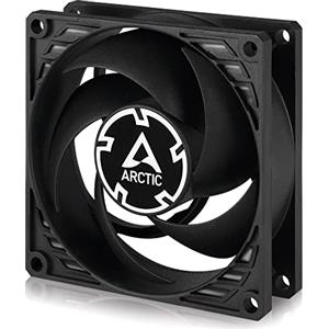 ARCTIC P8-80 mm Ventola Silenziosa per PC, Ottimizzata per la Pressione Statica, CPU, Velocità 3000 RPM, 0,3 Sone - Nero