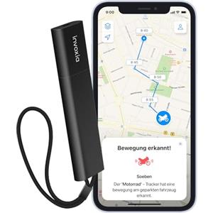 Invoxia Localizzatore GPS Pro - Posizione in tempo reale - Abbonamento di 1 anno incluso - per auto, moto, bambini - Avvisi di movimento e inclinazione - Rete 4G LTE-M