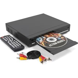 Denver Lettore DVD per TV con HDMI Upscaling 1080p - DVD Player con USB SCART - Lettore CD DVD Compatibile Smart TV Samsung LG Sony - Region Free - Lettore HiFi Compatto