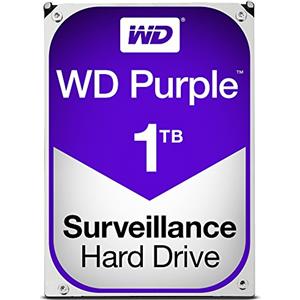 Western Digital WD Purple HDD Interno 1000 GB, SATA III, 6000 Mbit/s, 5400 rpm, 64 MB, 3.50 Pollici