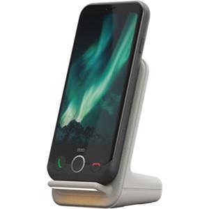 Doro - Pacchetto Smartphone Aurora A10 - Base di ricarica inclusa - Tasto assistenza - Localizzazione GPS - Compatibile con apparecchi acustici - Base di ricarica a induzione - Grafite