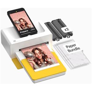 KODAK Dock Plus Stampante Fotografica 10 x 15 cm, 50 Fogli, Stampante Smartphone con Dock & Bluetooth, Stampe a Colori Istantanee, Sublimazione 4PASS