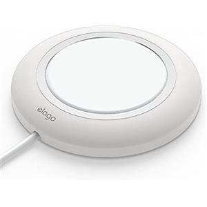 elago MS Cover di Ricarica Wireless Magnetica - Compatibile con Caricatore MagSafe, iPhone 17/16/15/14/13/12, Tutti i Dispositivi di Ricarica Wireless [Caricatore Non Incluso] (Bianco)