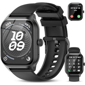 zaisia Smartwatch Uomo Donna con Chiamare/Rispondere, 2.01" Molteplici Modalità Sportive Orologio Smartwatch con Contapassi/Sonno/Cardiofrequenzimetro, IP68 Orologio Intelligente per Andorid iOS