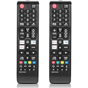Puiseno Telecomando universale per Samsung Smart TV, Crystal UHD, Neo QLED, The Frame & 4K/8K, ricambio per originale BN59-01315B, telecomando Smart TV, tasti di scelta rapida (2 pezzi)