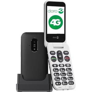 Doro Leva E22 7,11 cm [2.8] 127,8 g Nero, Bianco Telefono cellulare basico (DORO LEVA E22 - BLACK/WHITE 2.8IN)