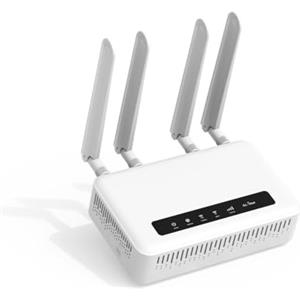 GL.iNet GL-X2000(Spitz Plus) Cellular Gateway 4G LTE Router per casa, aziende, camper, viaggi su strada, CAT 12, router Wifi 6, antenne staccabili, doppia SIM, OpenVPN (solo UE)