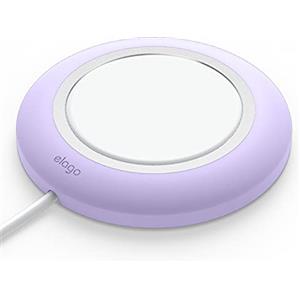 elago MS Cover di Ricarica Wireless Magnetica - Compatibile con Caricatore MagSafe, iPhone 17/16/15/14/13/12, Tutti i Dispositivi di Ricarica Wireless [Caricatore Non Incluso] (Lavanda)