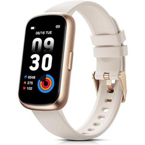 TIFOZEN Smartwatch Donna, 1,47'' Orologio Smartwatch Piccolo con 24 Modalità Sportive/Cardio/SpO2/Sonno/Impermeabile 3ATM/Contapassi/Notifiche/Fitness Tracker per Android iOS, Galassia/Oro Rosa