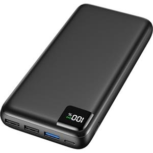 A ADDTOP Power Bank 20000mAh - Caricatore Portatile 22,5W Ricarica Rapida Batteria Esterna con 4 Uscita - Caricabatterie Portatile PD QC 3.0 Powerbank con USB C LED Display per Phone Tablet