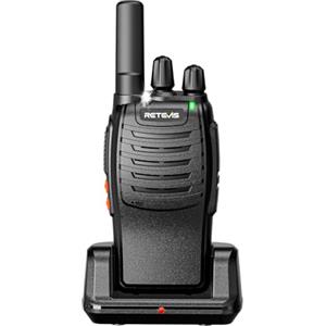 Retevis H777 Walkie Talkie Ricaricabile, PMR446 Radio Bidirezionale, USB A-Tipo C, Torcia Integrata, VOX, Allarme One-Click, Radio Walkie-Talkie per Famiglia, Campeggio, Regalo di Natale(Nero,1 Pezzi)