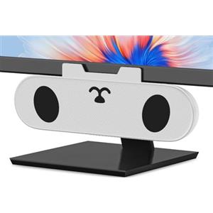 ZETIY Altoparlante per PC, USB Portatile Mini Soundbar, Alimentazione USB, Monitorare Casse PC per Telefono, Notebook, PC, Laptop, Desktop - Plug and Play （Bianco）