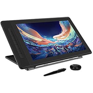 HUION Kamvas Pro 13 2.5K Tavoletta Grafica con Schermo, Schermo Full-Laminato da 13,3 Pollici, 145% sRGB Vetro Antiriflesso Tavoletta Display, con Penna Digitale Senza Batteria e Pennini in Feltro