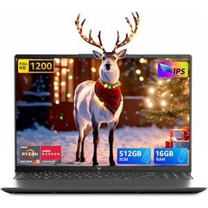 TIVIQUE PC Portatile,Ryzen 4300U Processore(Fino a 3,7 GHz),Batti 3500U/3200U/N150/N97,16GB RAM 512GB SSD Notebook,1920 * 1080 IPS Full HD 15,6" Portatile Adatto a studenti e lavoratori,BT5.0,3*USB3.2