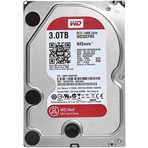 WD Western Digital WD30EFRX Red Kit Videosorveglianza, HDD 3TB SATA, 6GB/S, Grigio