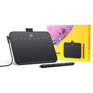 XP-Pen XPPen Deco 640 Tavoletta grafica da disegno 6x4 pollici, penna senza batteria con 16384 livelli di pressione, inclinazione 60°, 8 tasti di scelta rapida morbidi