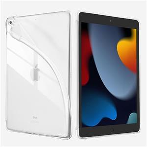4UBonLife Custodia per iPad 9a 8a 7a Gernerazione 10,2 Pollici 2021/2020/2019, Cover in TPU Morbido Silicone Trasparente, Sottile e Leggera Custodia Protettiva Antiurto per iPad 9 8 7, Trasparente