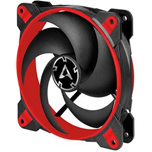 ARCTIC BioniX P120-120 mm Ventola PC da Gioco PWM PST, Controllo PST, PWM Sharing Technology, Alta Pressione Statica, Ventilazione 200-2100 RPM, 0,45 Sone - Rosso