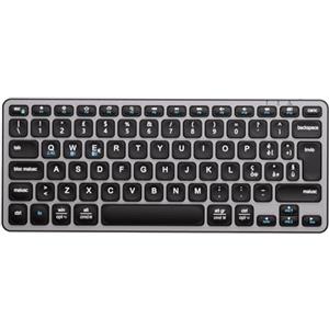 iClever Tastiera Bluetooth, Compatta Tastiera Mac Wireless(2.4GHz+Bluetooth), Layout Italiano QWERTY, Ricaricabile USB-C, Ultra-sottile Compatibile con Mac,per MacBook Pro/Air/iMac,iPad,iPhone,Windows