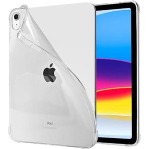 4UBonLife Custodia per iPad A16 11ª Generazione 11 Pollici 2025 /iPad 10ª Generazione 10,9" 2022, Cover in TPU Morbido Silicone Trasparente, Sottile e Leggera Custodia Protettiva Antiurto, Trasparente