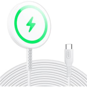 ESR HaloLock Caricatore per Magsafe, Caricatore Wireless Magnetico, Caricabatterie Wireless Compatibile con iPhone 17/16/15/15 Plus/15 Pro/15 ro Max/14/13/12, aggancio Magnetico Resistente, Bianco